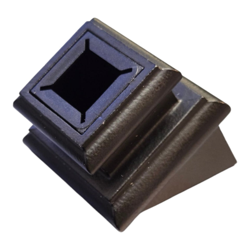 Easy Fit for Rake-Baluster Shoes- 1/2" SATIN BLACK