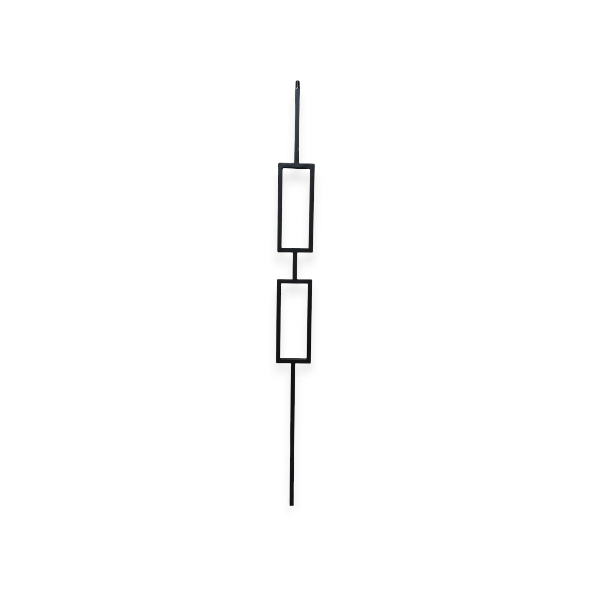 Modern SQUARE Double Rectangle - Iron Baluster - ½" x 44"