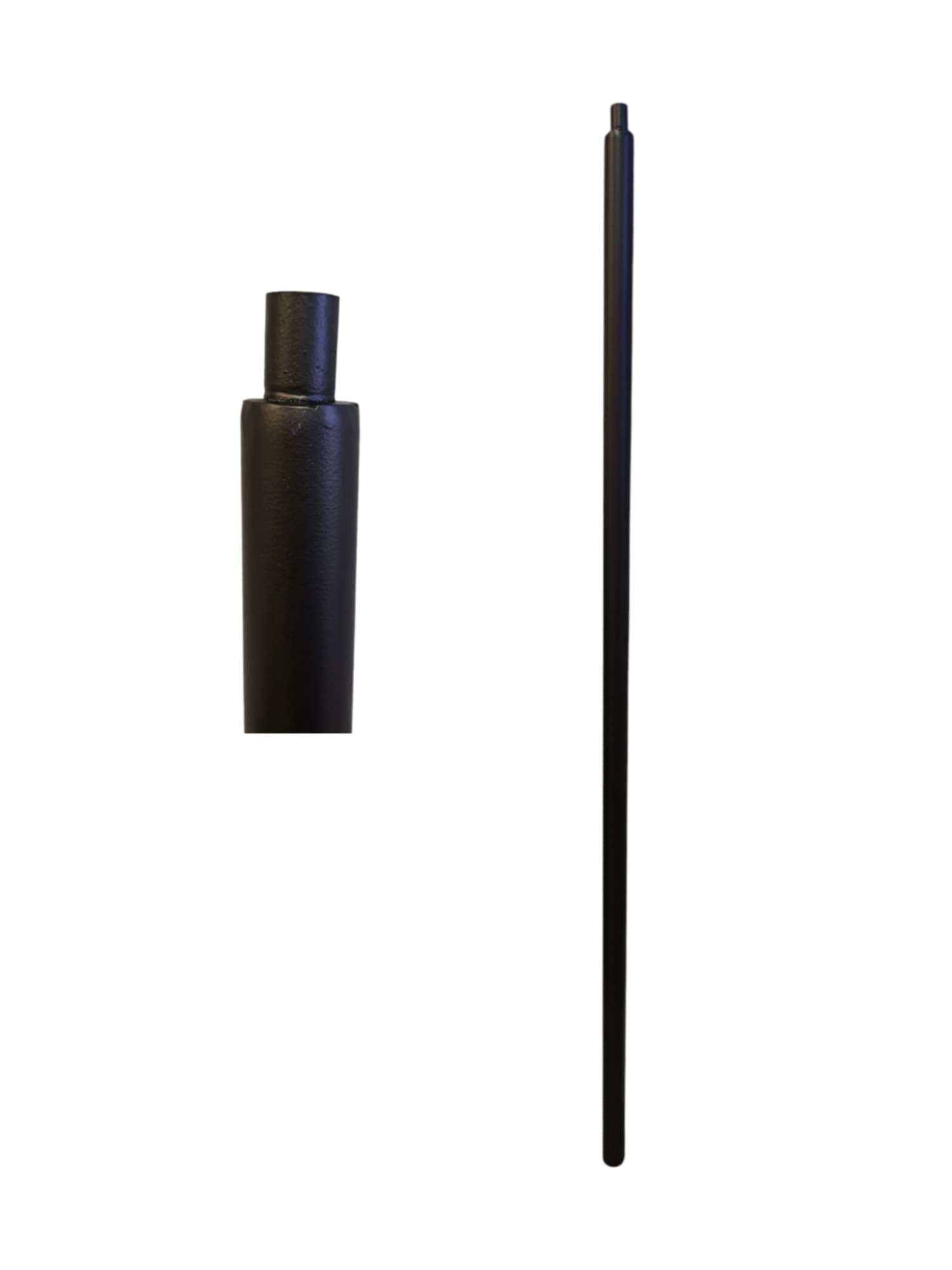 Iron Newel - Tubular - Plain Round - 1 3/16" x 48" - 9501HN