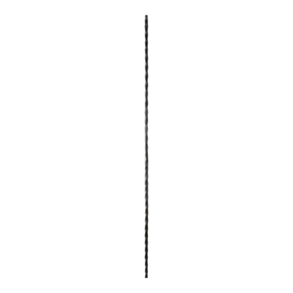 Hammered Edge - Plain Iron Baluster 9/16&quot; x 44&quot;