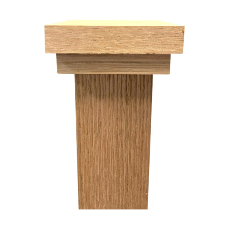Farmhouse Newel Post - Solid - 48&quot; Without a flat trim for Modern or Transitional