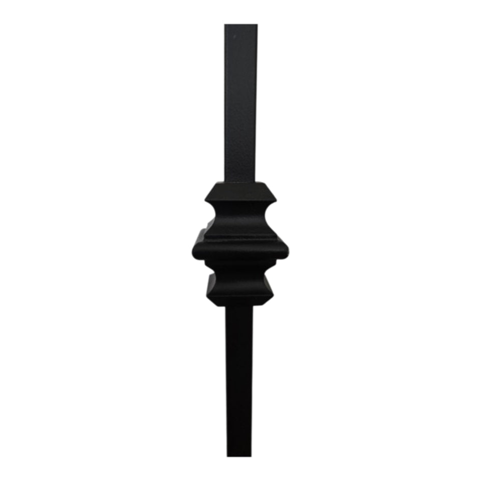 Modern Double Knuckle - Iron Baluster - ½" x 44"
