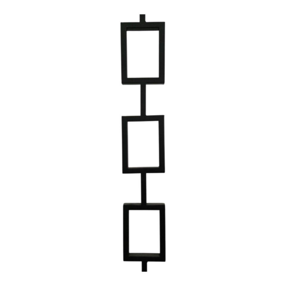 Modern SQUARE Triple Rectangle - Iron Baluster - ½" x 44"