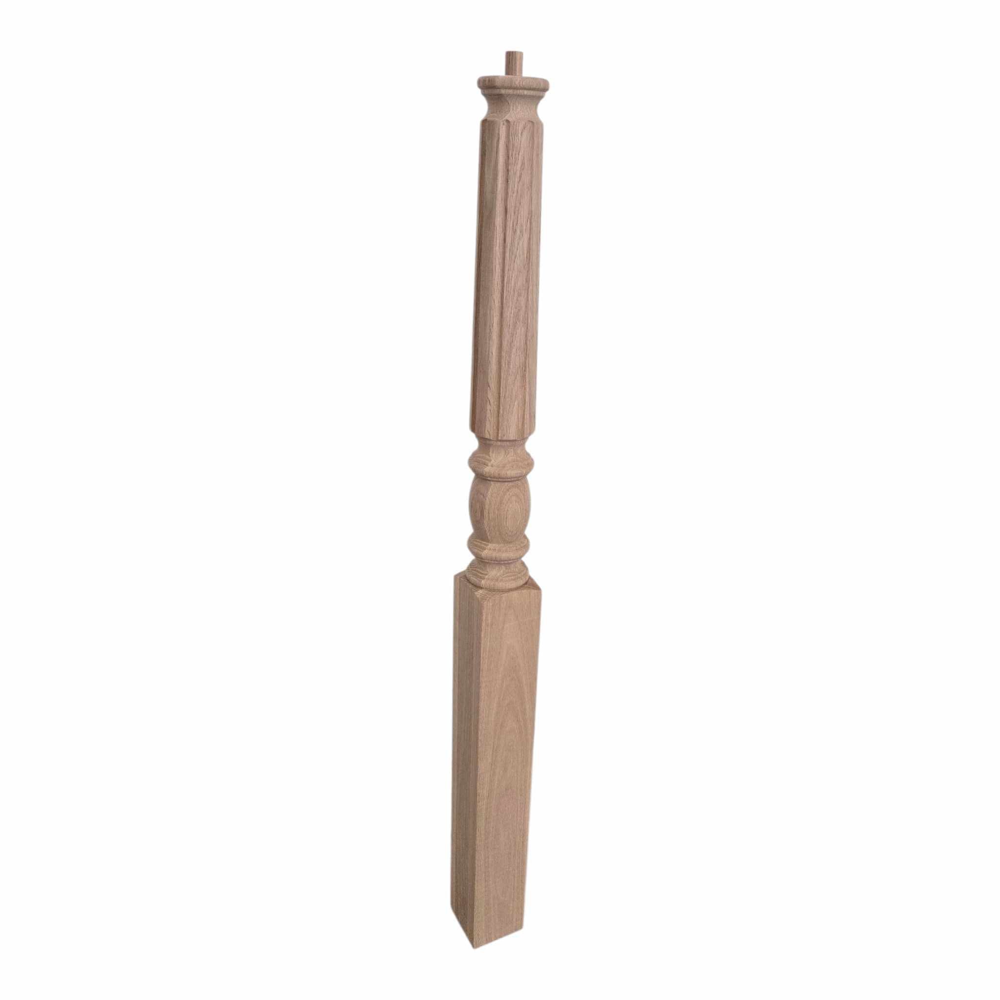 Traditional Starting Newel - 3.5" x 48" - 4801F Pin Top