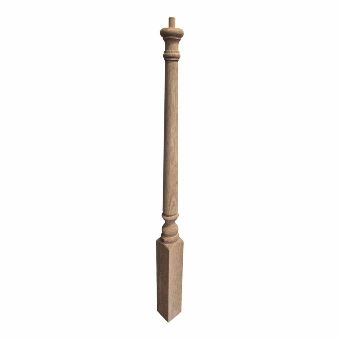 Traditional Wood Starting Newel - 3&quot; x 43&quot; - S4010 Pin Top