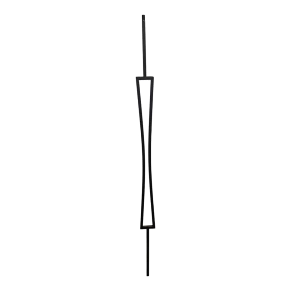 Squeezed Rectangle Iron Baluster - 1/2" x 44" - 9096CS