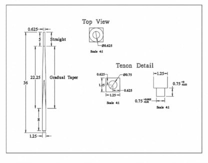 Freedom 1 1/4" Wood Baluster - 1650