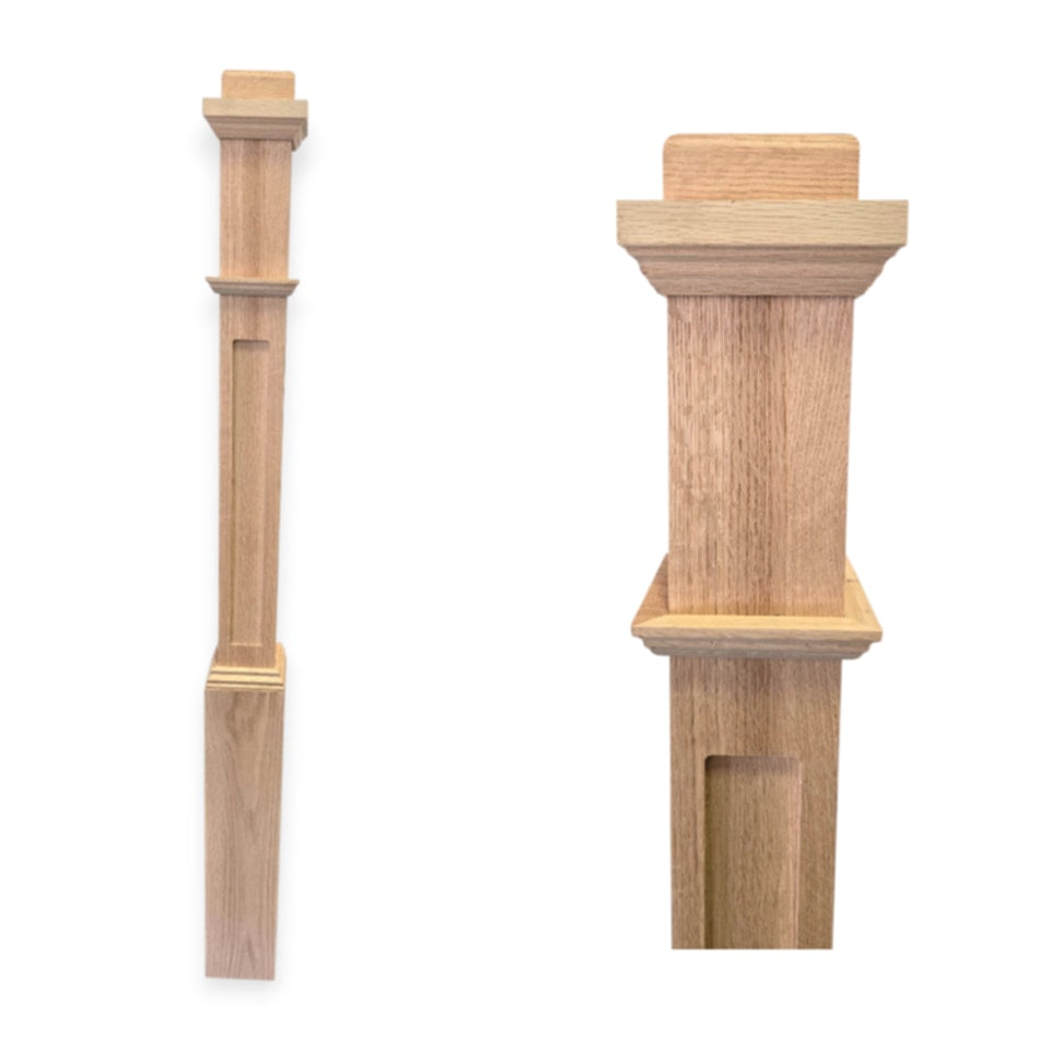 Box Newel 6075 - 6.25" X 55" Panel Options (CLICK FOR MORE OPTIONS)