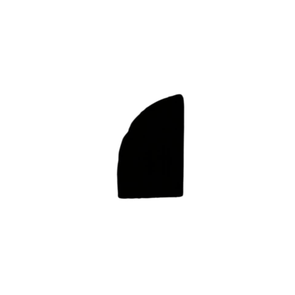 8422 Shoe Molding - 1/2" x 3/4"