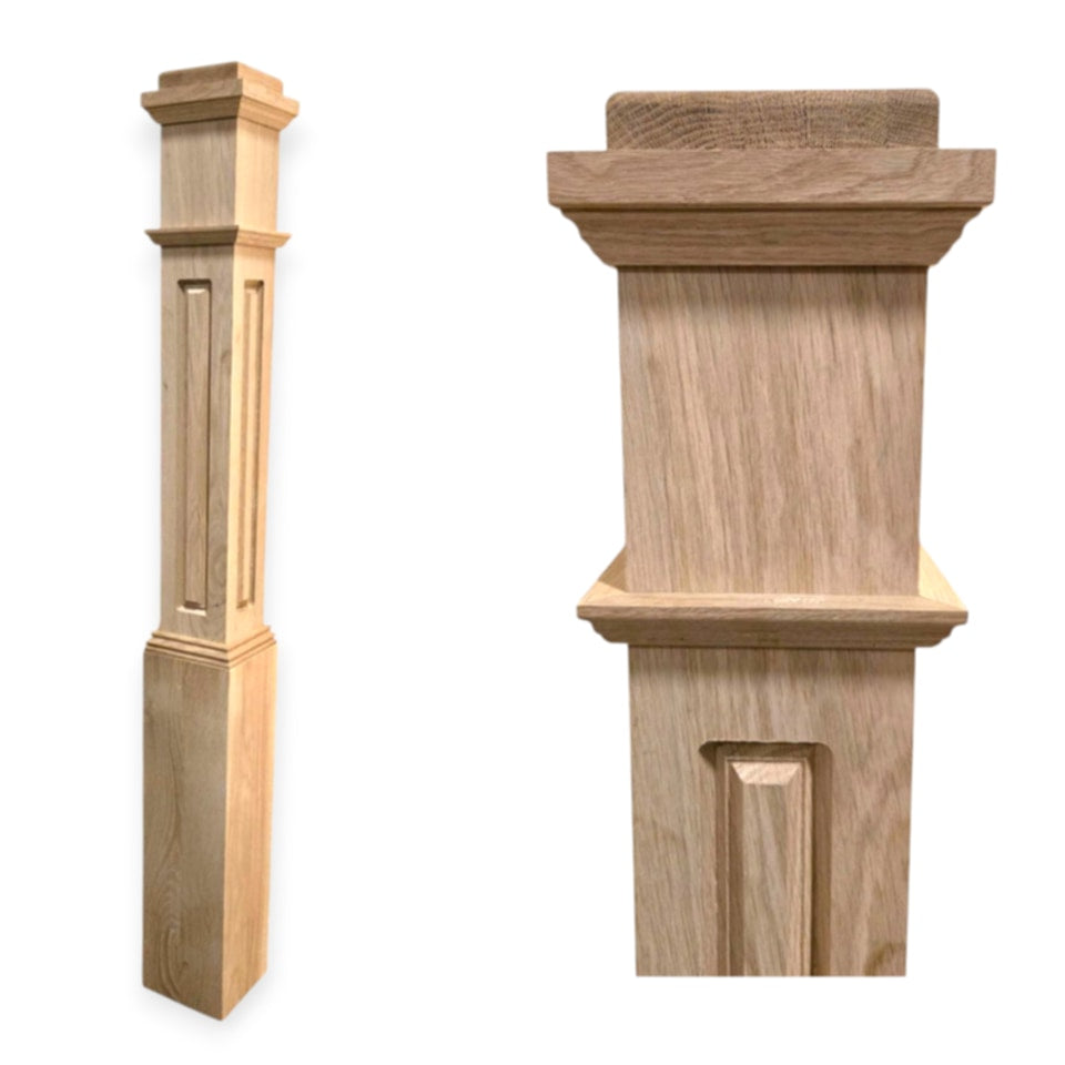 Box Newel 6075 - 6.25" X 55" Panel Options (CLICK FOR MORE OPTIONS)