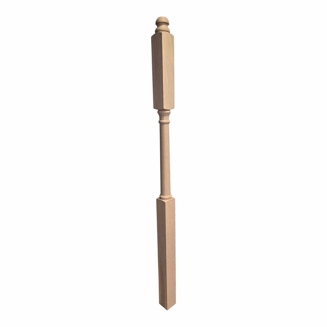 Traditional Wood Newel - 3&quot; x 62&quot; - S4046BT Long Face