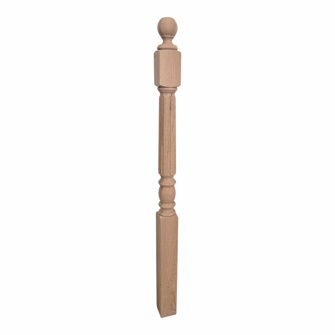 Traditional Starting Newel - 3.5&quot; x 56&quot; - 4809F Short Face