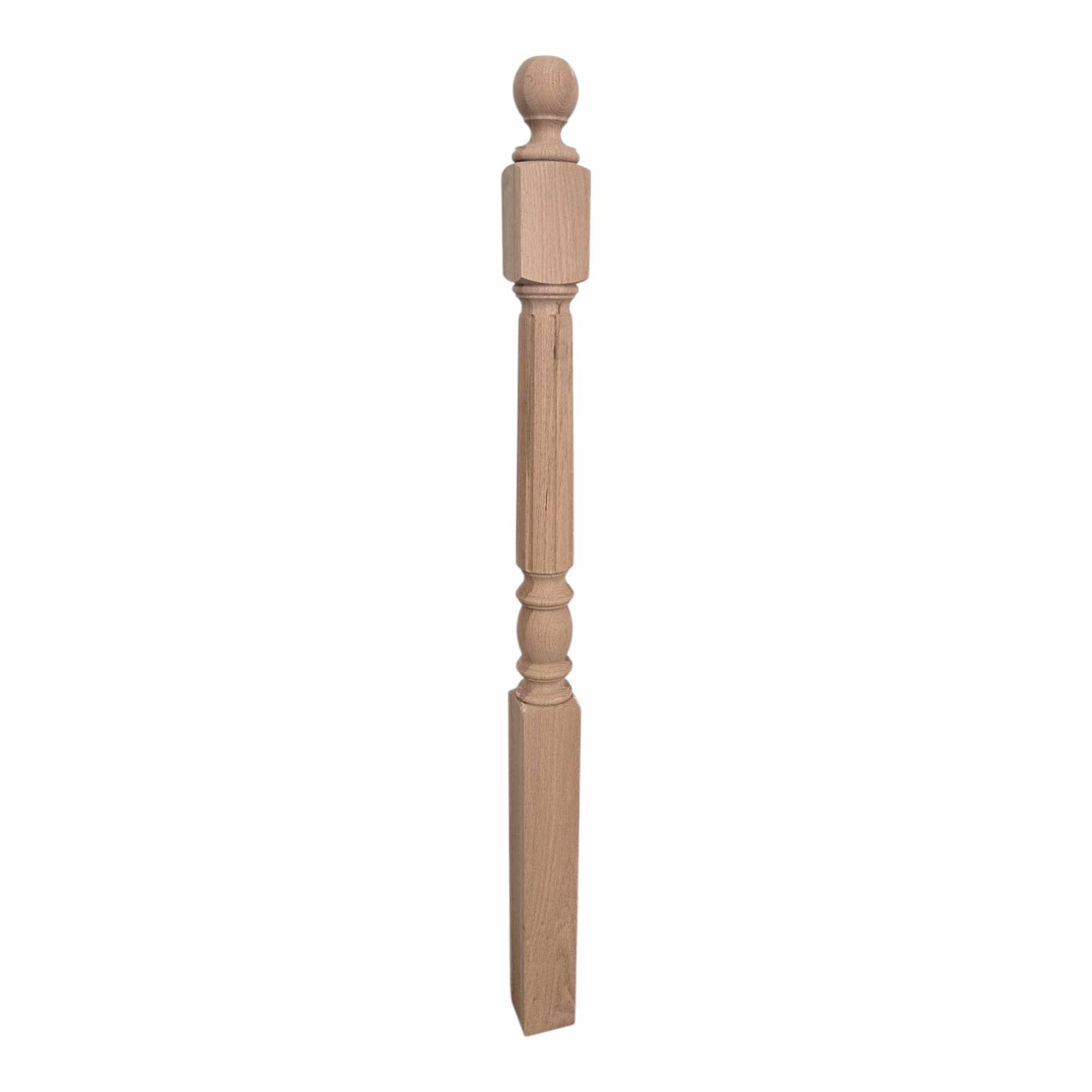 Traditional Starting Newel - 3.5&quot; x 56&quot; - 4809F Short Face