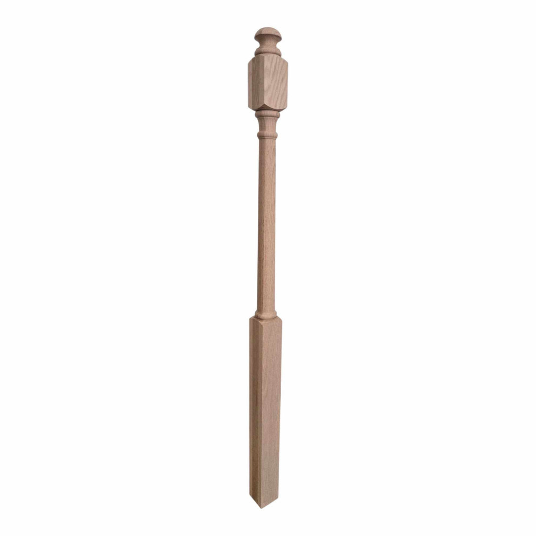 Traditional Wood Starting Newel - 3&quot; x 58&quot; - 4042 Short Face