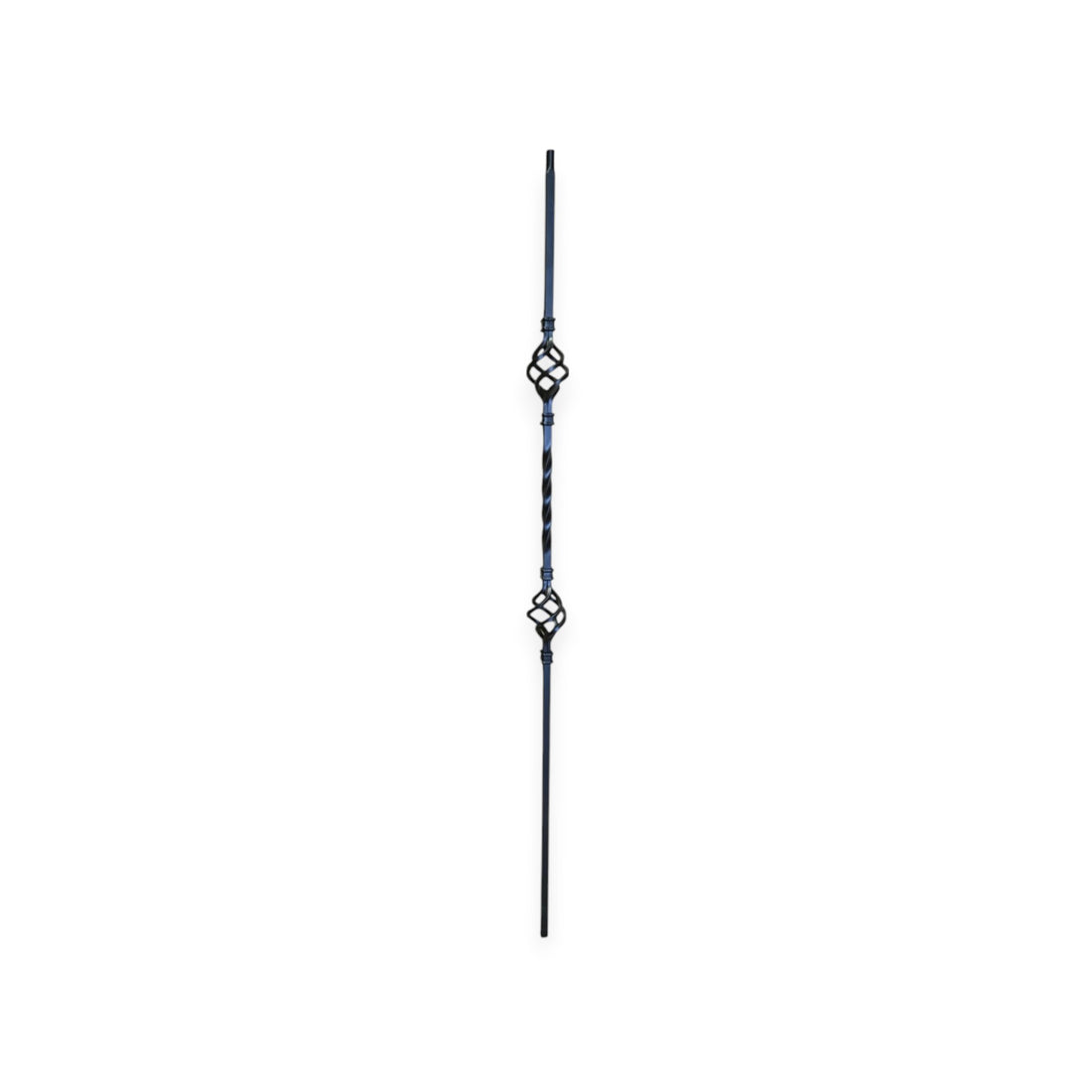 Double Basket - Iron Baluster - ½" x 44"