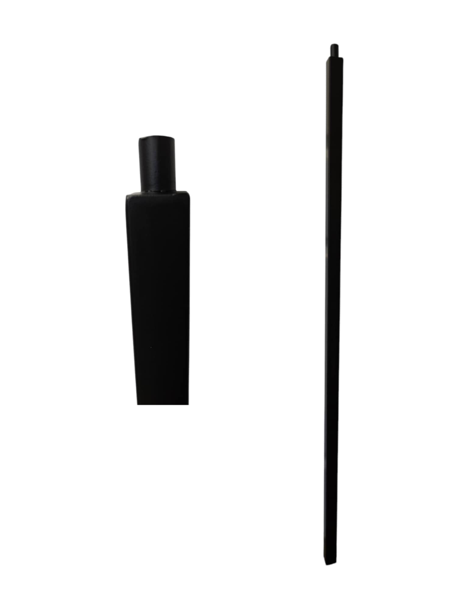 Iron Newel - Tubular - Plain Square - 1 3/16" x 48" - 9500HN