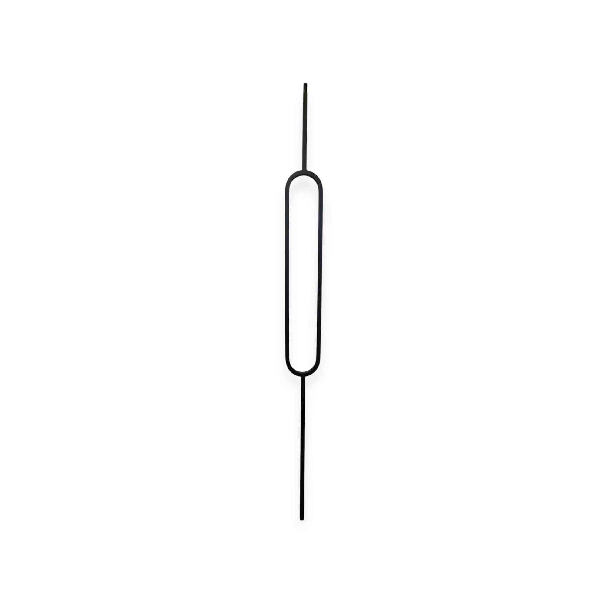 Modern OVAL - square tubular - Iron Baluster - ½" x 44"SATIN BLACK