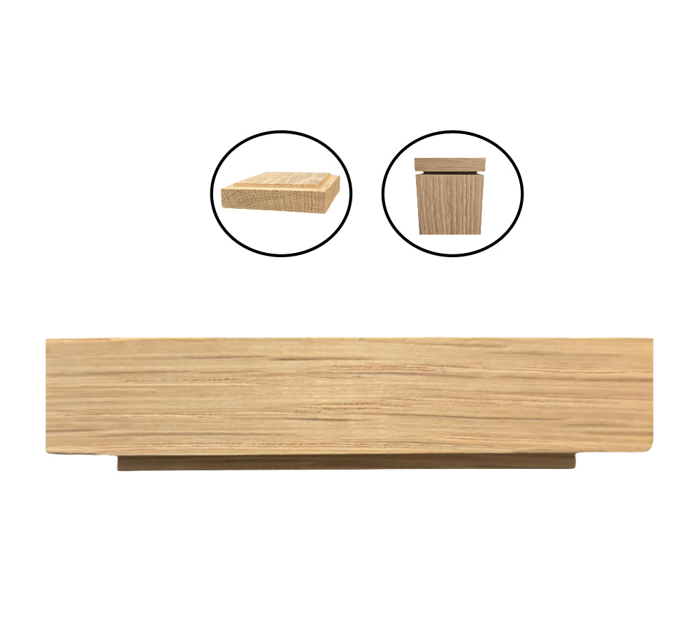 Square Cap with Rabbited Edge - 3/4"