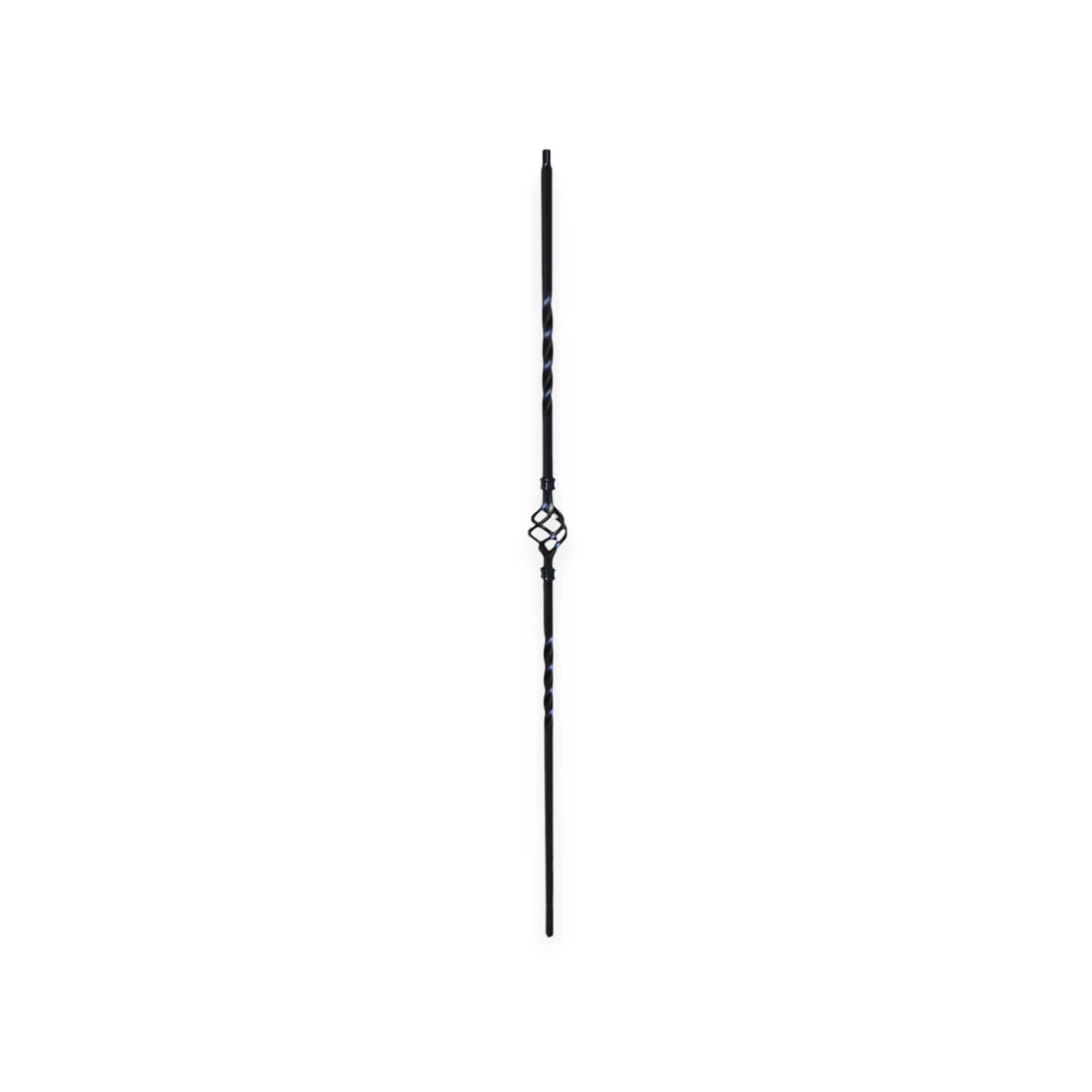 Single Basket - Iron Baluster - ½" x 44" - 9003TB