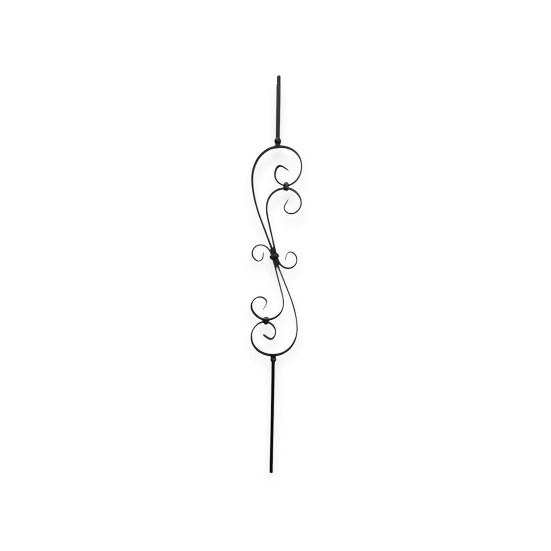 Skinny Scroll Iron Baluster 1/2&quot; x 44&quot;