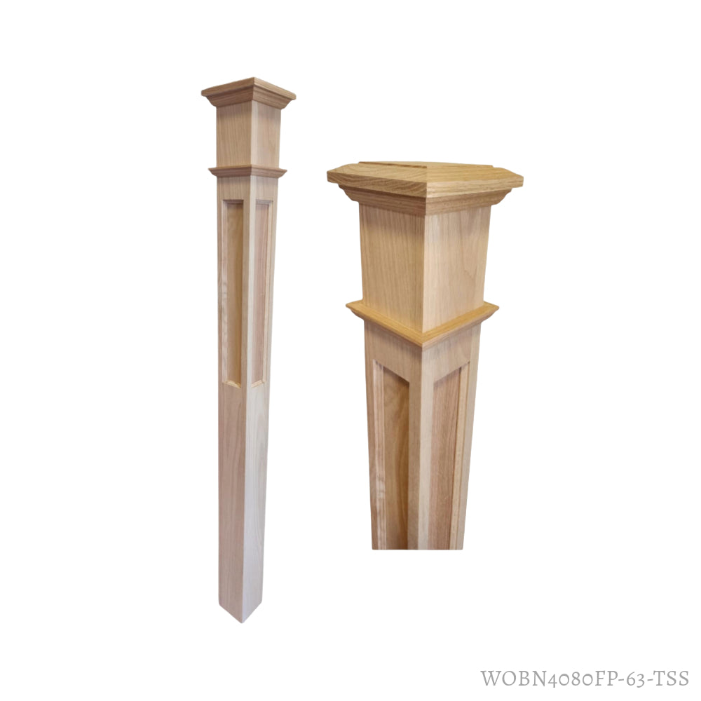 Box Newel 4080 - 4.5" x 63.875" FLAT PANEL