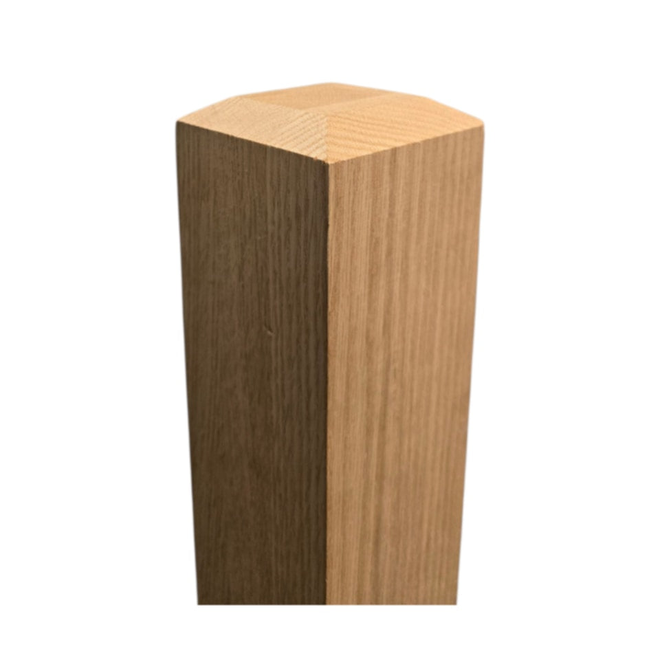 Modern Chamfered Top - Square Newel Post - 48"