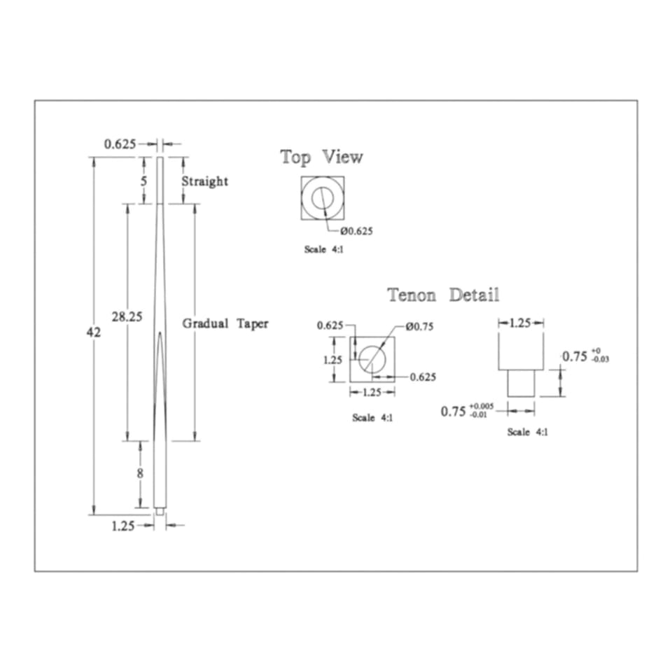 Freedom 1 1/4" Wood Baluster - 1650