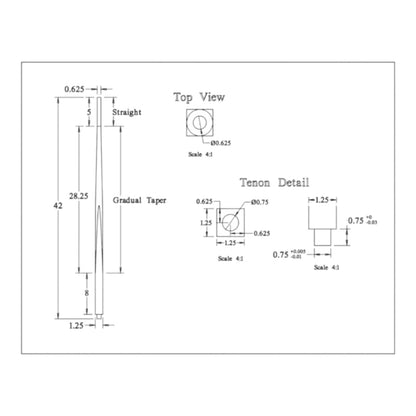 Freedom 1 1/4" Wood Baluster - 1650