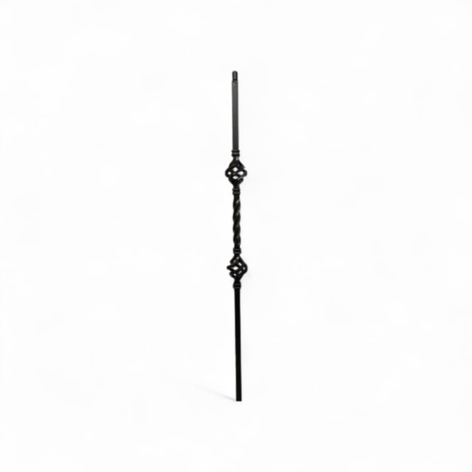 Mega DOUBLE BASKET - Iron Baluster - 3/4" x 44" - 9904TB