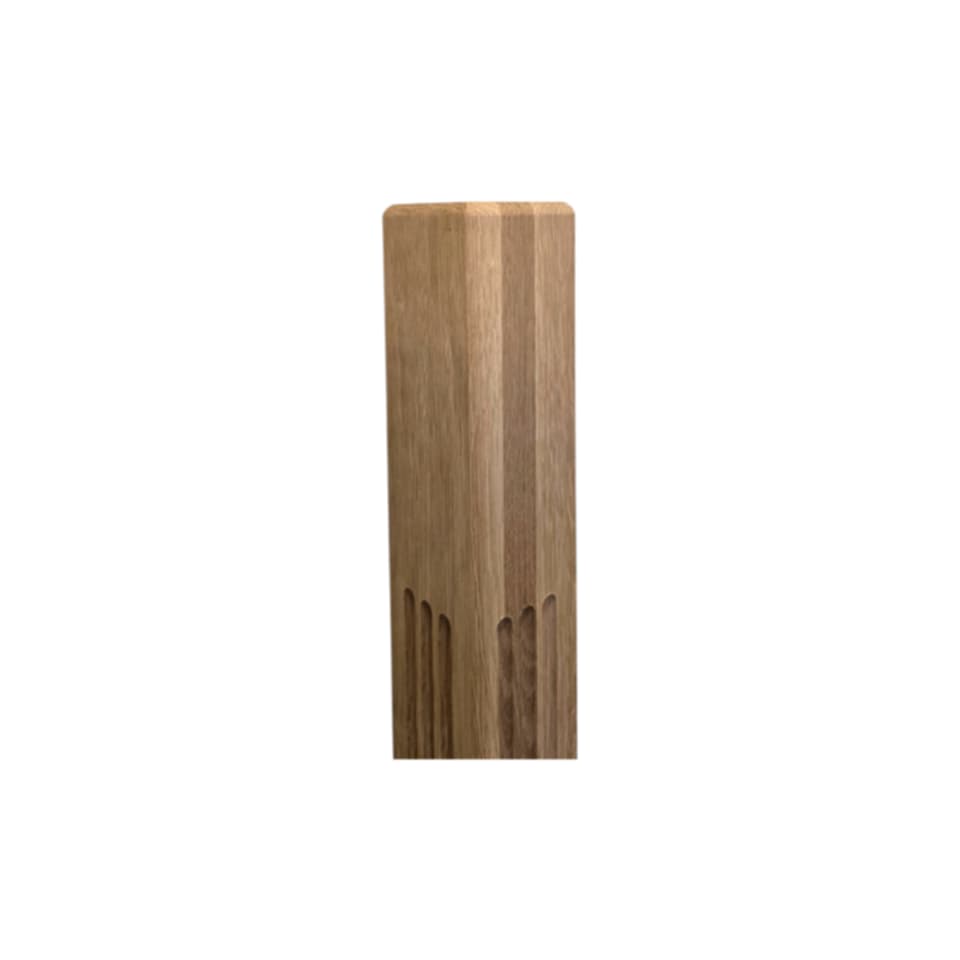 Modern Chamfered Top with 3 Flutes - 3-1/2"