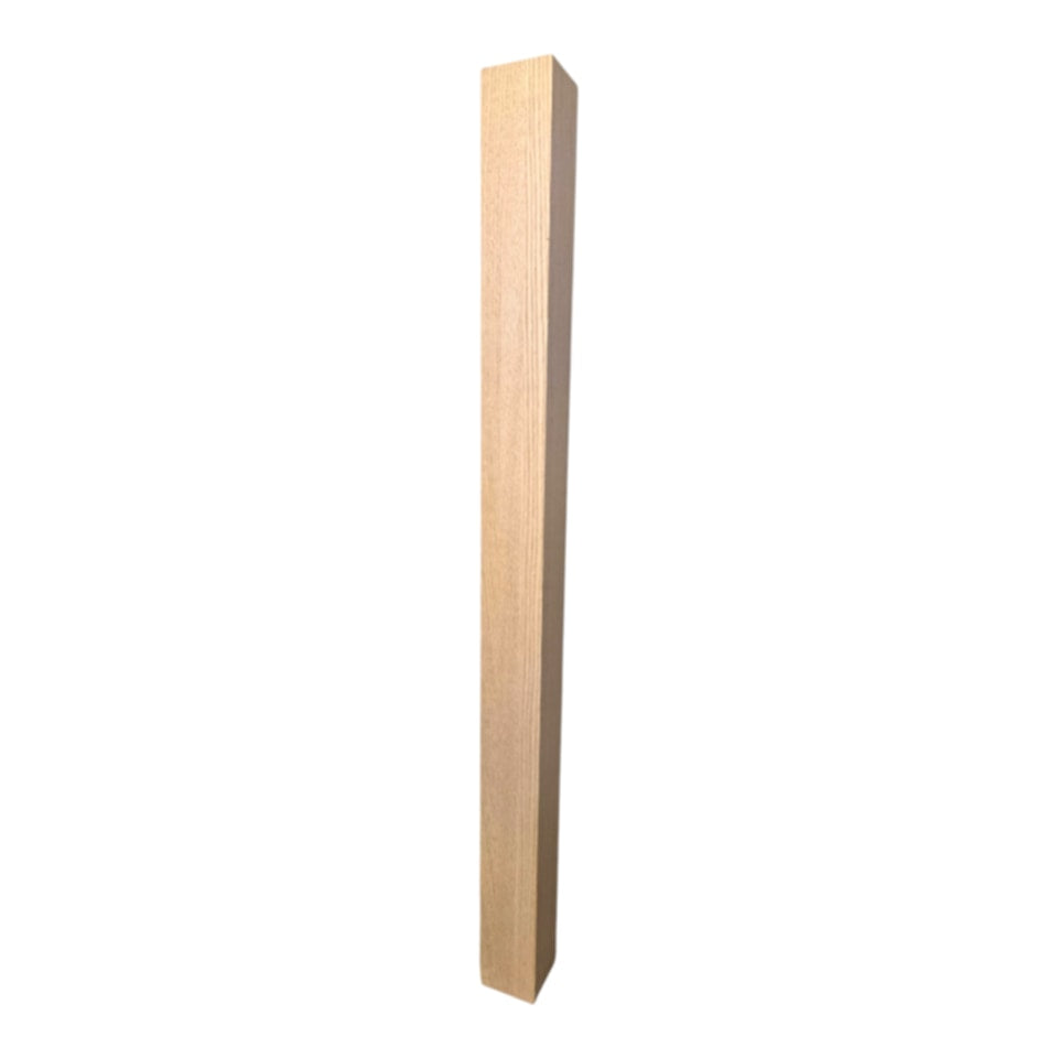 Modern Blank Newel Post – Solid Square – 48"
