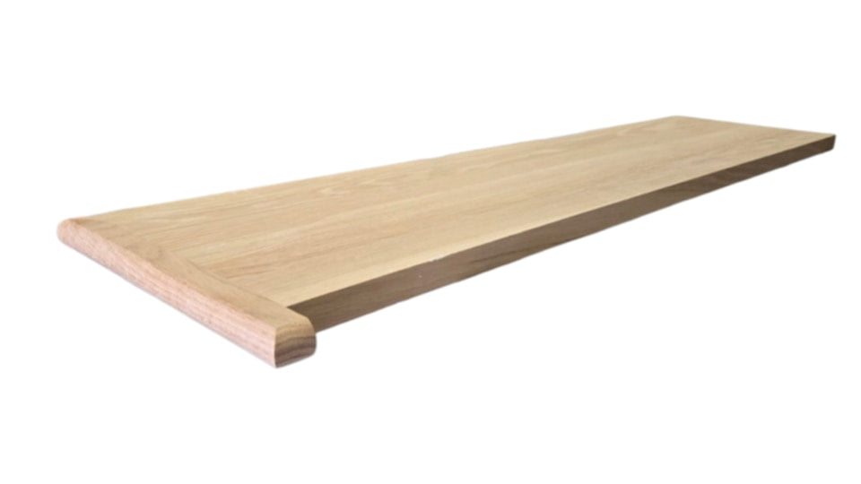 Miter Return Treads - BULLNOSED