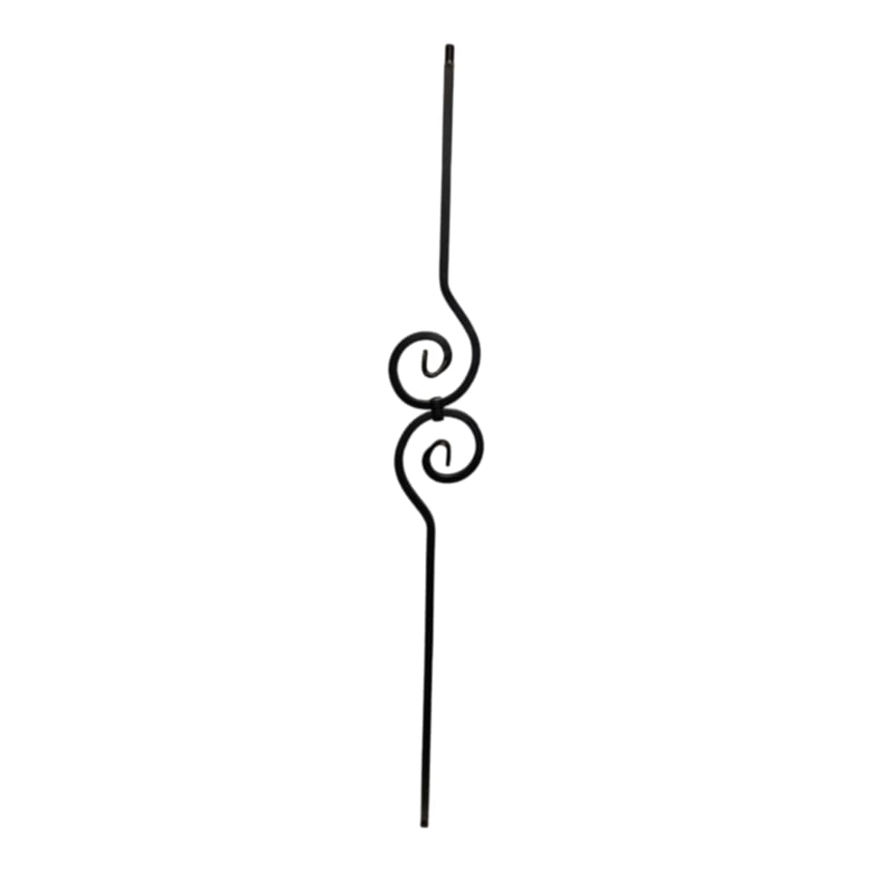 Spiral Scroll Iron Baluster 1/2" x 44" - 9090