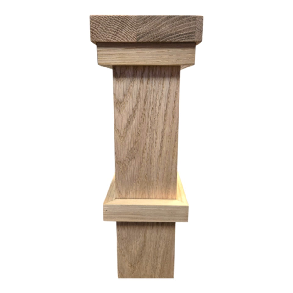 Farmhouse Newel Post - Solid - 48&quot; for Modern or Transitional