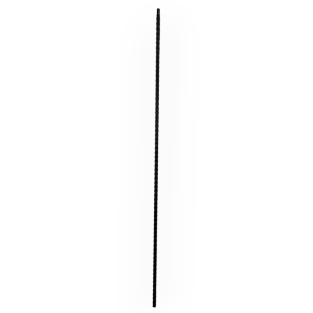 Gothic Hammered Face Plain Iron Baluster 9/16&quot; x 44&quot;