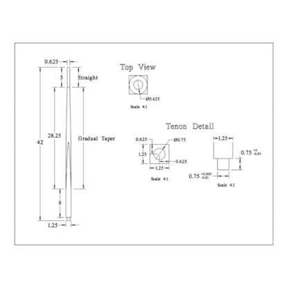 Freedom 1 1/4" Wood Baluster - 1650